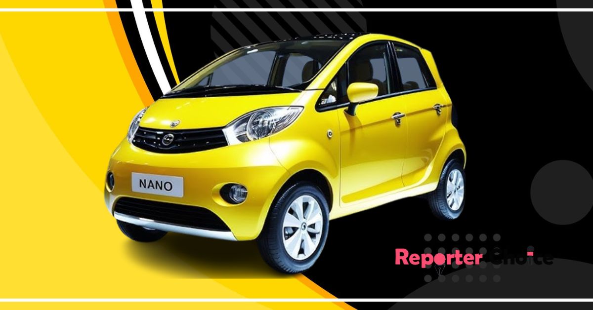 Tata Nano Electric Car 2025 yellow color model with sleek front design and alloy wheels