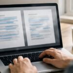 Person using Hunyuan OCR to extract text from images on a laptop